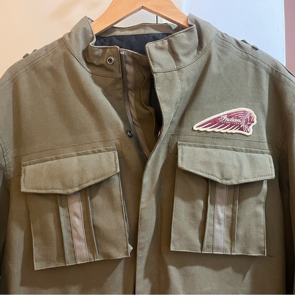 Green Performance Military Jacket with Sturdy Fabric - Picture 2 of 5